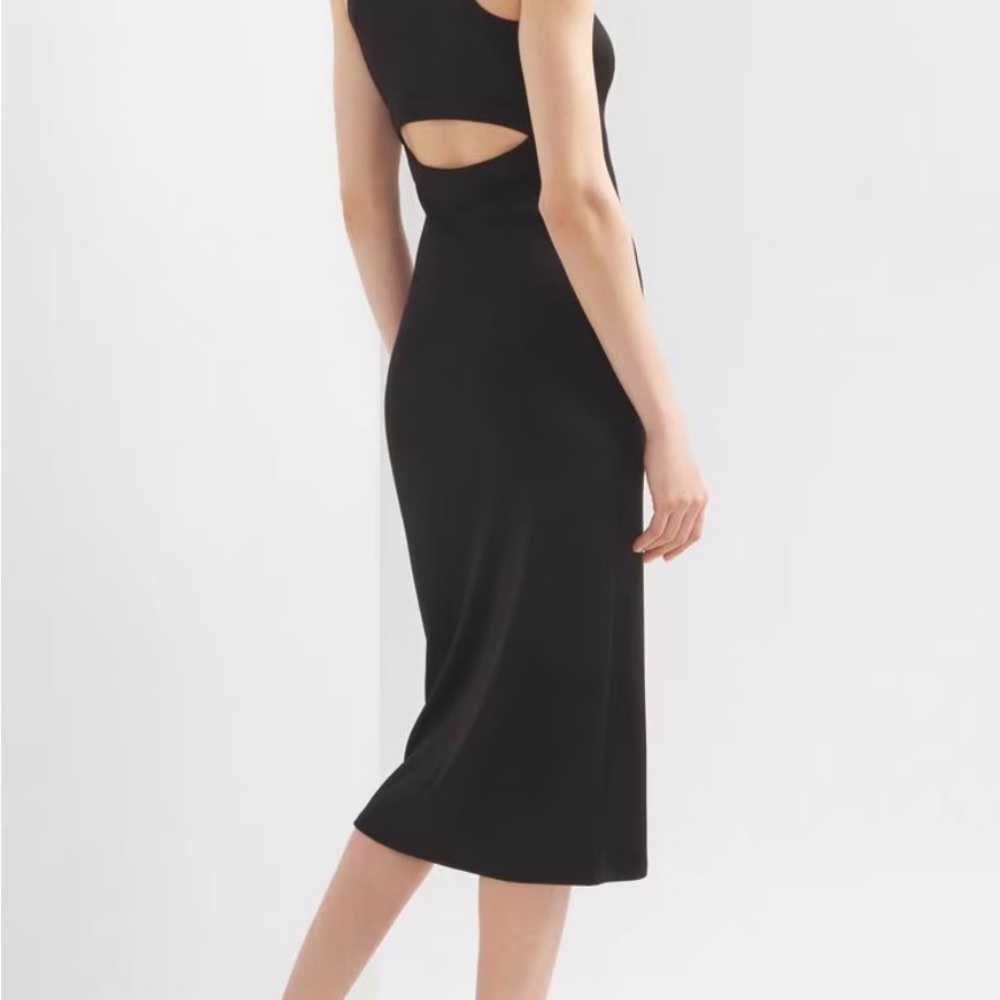 WHBM FORME Rib Cutout Midi Dress